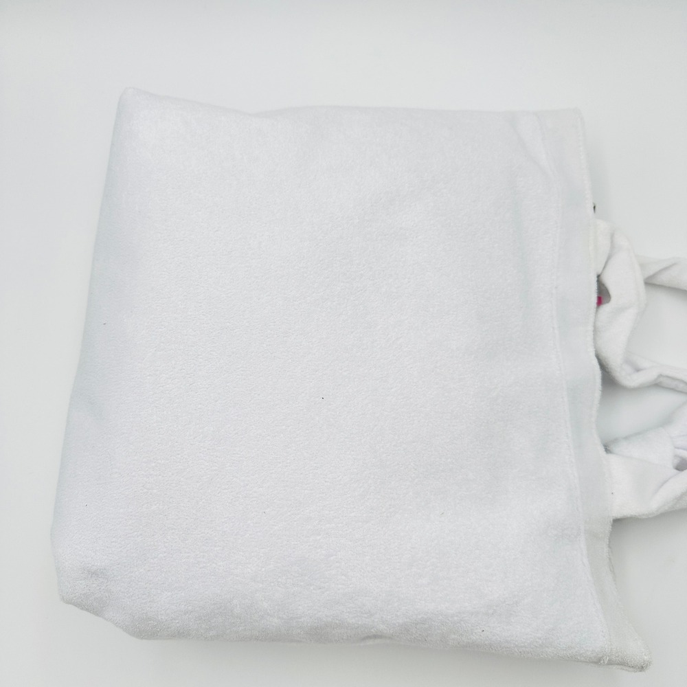 Stoney Clover x Target White Terry Cloth Tote Bag Embossed Logo Beach Bag NEW - Picture 5 of 9